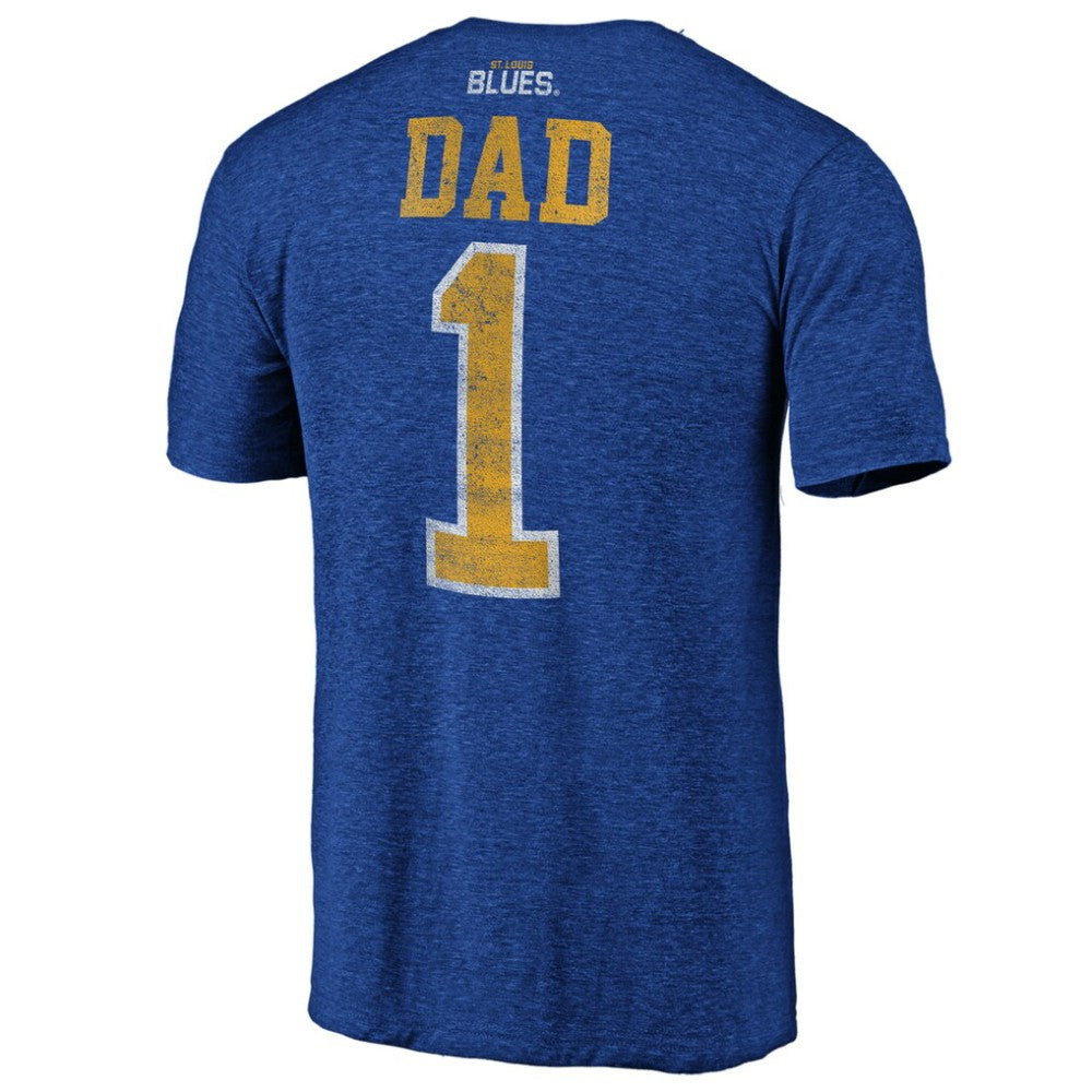 St. Louis Blues Greatest Dad Tri-Blend T-Shirt - Blue | NHL online