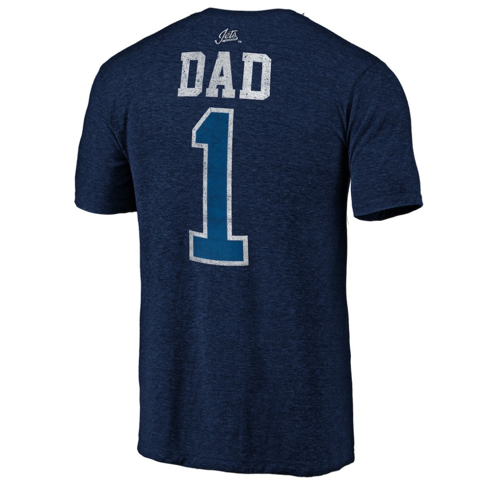 Winnipeg Jets Greatest Dad Tri-Blend T-Shirt - Navy | NHL online