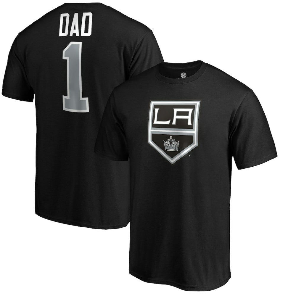 Los Angeles Kings #1 Dad T-Shirt - Black | NHL Clearance