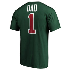 Minnesota Wild #1 Dad T-Shirt - Green | NHL Clearance