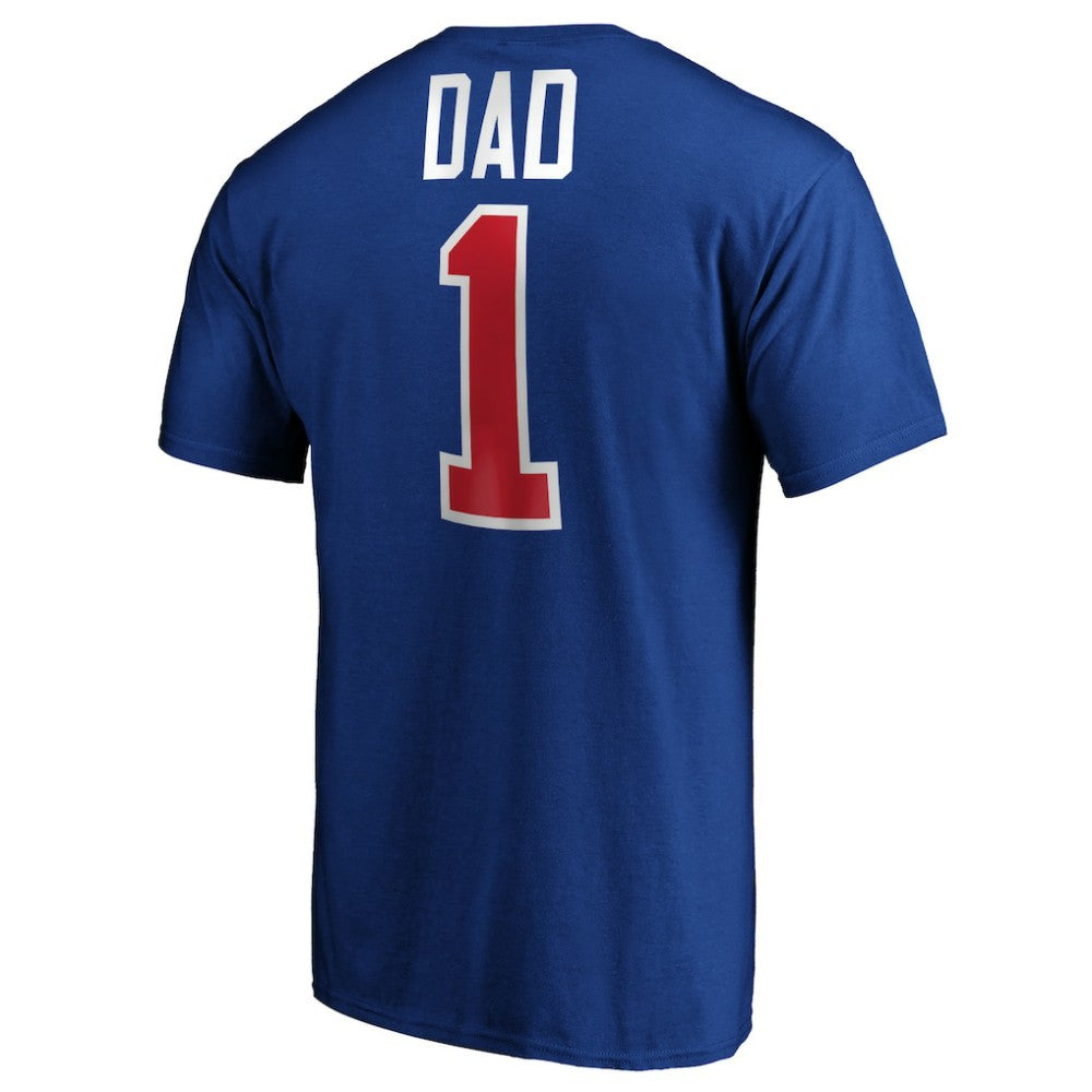 New York Rangers #1 Dad Logo T-Shirt - Blue | NHL online