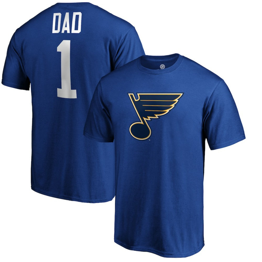 St. Louis Blues #1 Dad T-Shirt - Blue | NHL near me