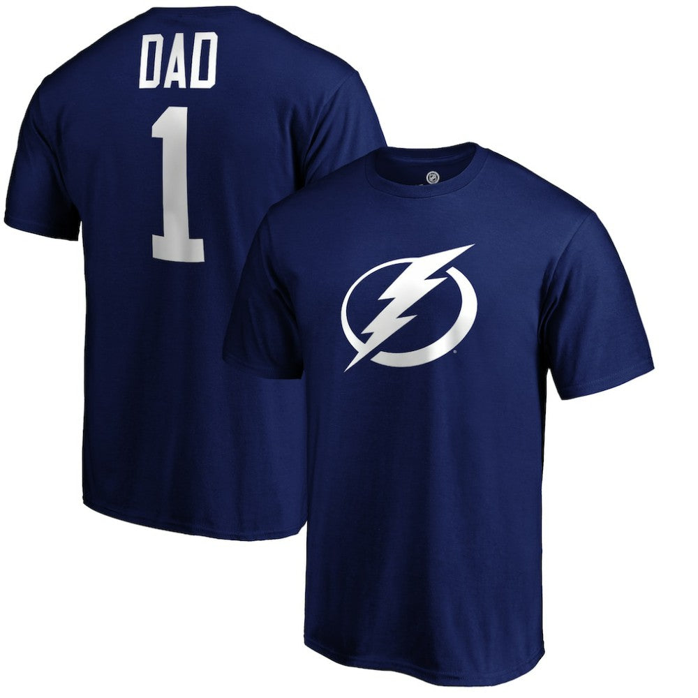 Tampa Bay Lightning #1 Dad T-Shirt - Blue | NHL Lifestyle
