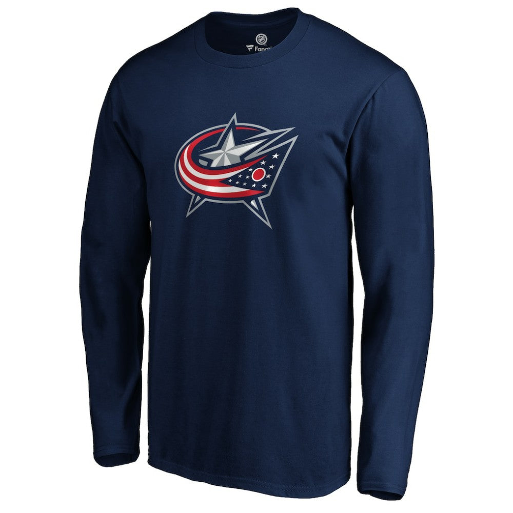 Columbus Blue Jackets #1 Dad Long Sleeve T-Shirt - Navy | NHL discount