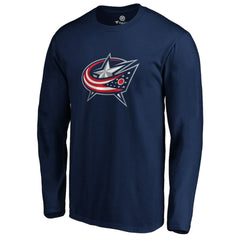Columbus Blue Jackets #1 Dad Long Sleeve T-Shirt - Navy | NHL discount