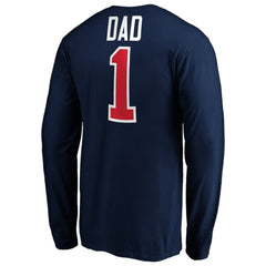 Columbus Blue Jackets #1 Dad Long Sleeve T-Shirt - Navy | NHL discount