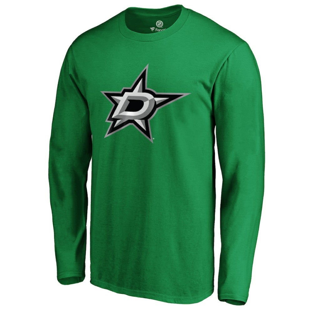 Dallas Stars #1 Dad Long Sleeve T-Shirt - Kelly Green | NHL Lifestyle