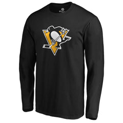 Pittsburgh Penguins #1 Dad Long Sleeve T-Shirt - Black | NHL discount