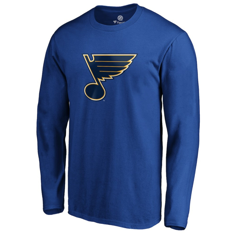 St. Louis Blues #1 Dad Long Sleeve T-Shirt - Blue | NHL Clearance