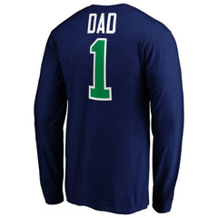 Vancouver Canucks #1 Dad Long Sleeve T-Shirt - Blue | NHL online