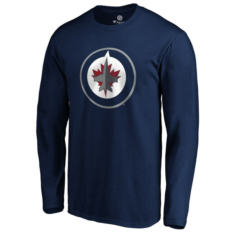 Winnipeg Jets #1 Dad Long Sleeve T-Shirt - Navy | NHL sale