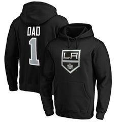 Los Angeles Kings #1 Dad Pullover Hoodie - Black | NHL discount