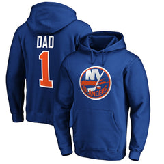 New York Islanders #1 Dad Pullover Hoodie - Royal | NHL online