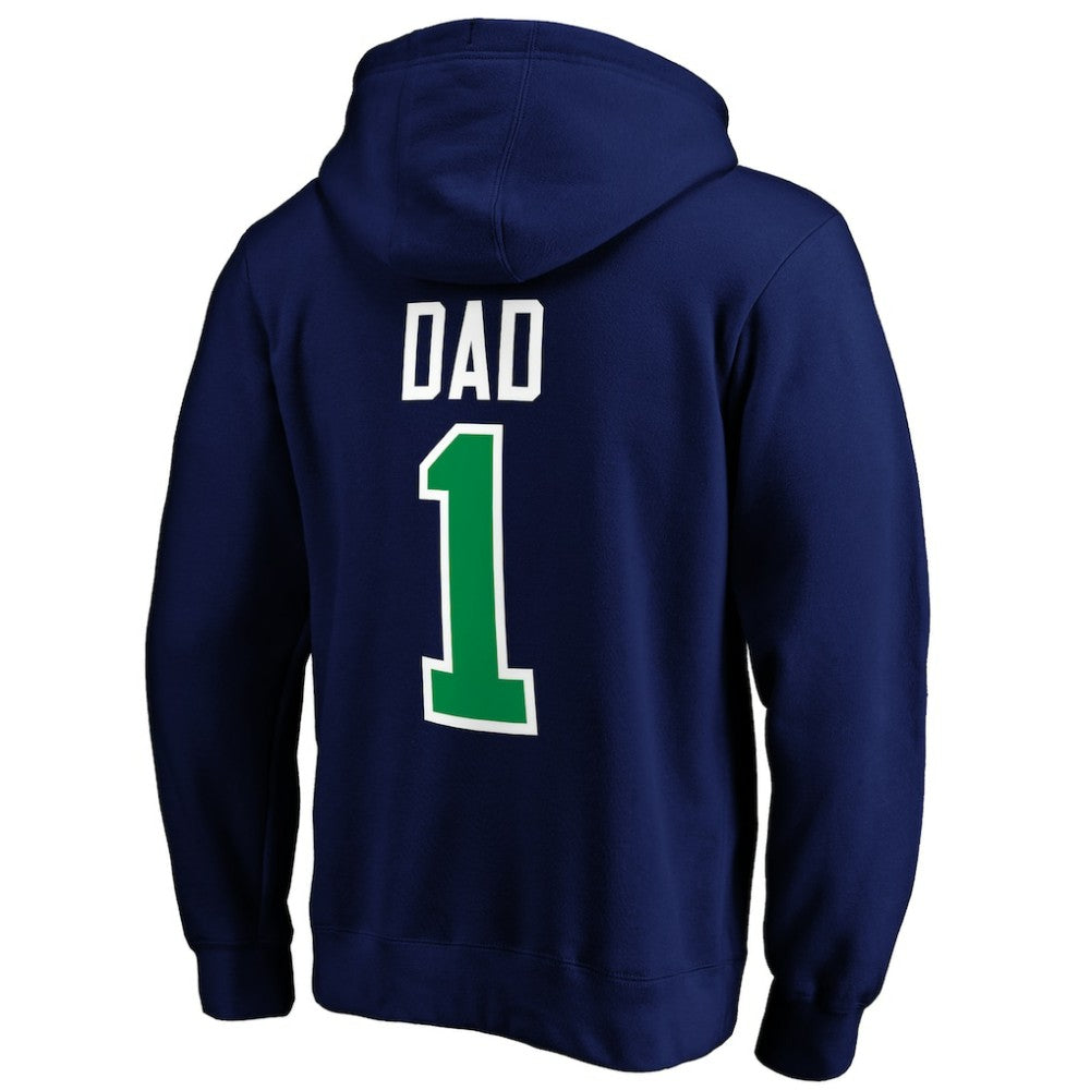 Vancouver Canucks #1 Dad Pullover Hoodie - Blue | NHL near me