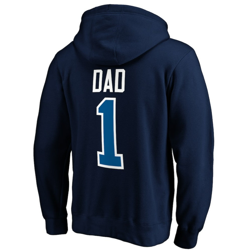 Winnipeg Jets #1 Dad Pullover Hoodie - Navy | NHL on sale