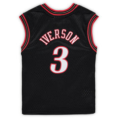 Mitchell & Ness Allen Iverson Philadelphia 76ers Preschool 2000-2001 Hardwood Classics Throwback Team Jersey Black