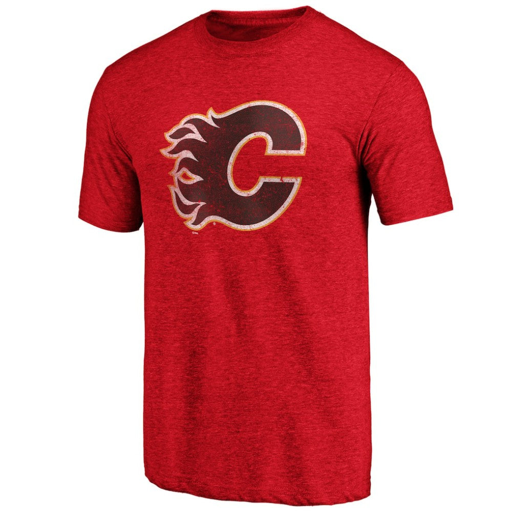 Calgary Flames Greatest Dad Tri-Blend T-Shirt - Red | NHL Clearance