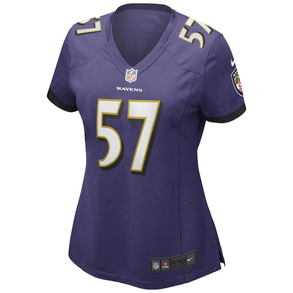 Bart Scott Baltimore Ravens Women's Game Retired Player Jersey - Purple - Nike