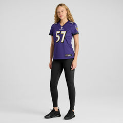 Bart Scott Baltimore Ravens Women's Game Retired Player Jersey - Purple - Nike