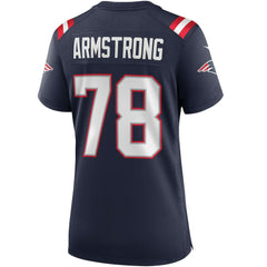 Bruce Armstrong New England Patriots Women's Game Retired Player Jersey - Navy - Nike