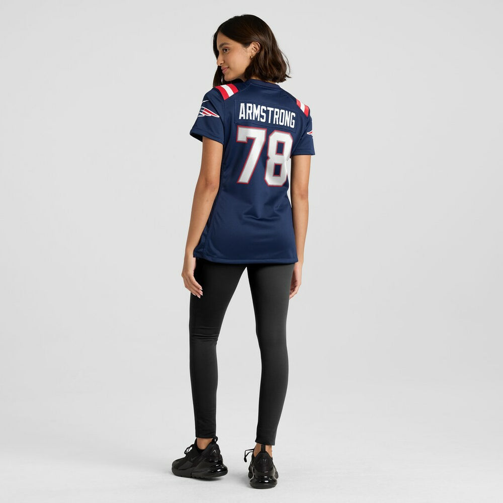 Bruce Armstrong New England Patriots Women's Game Retired Player Jersey - Navy - Nike