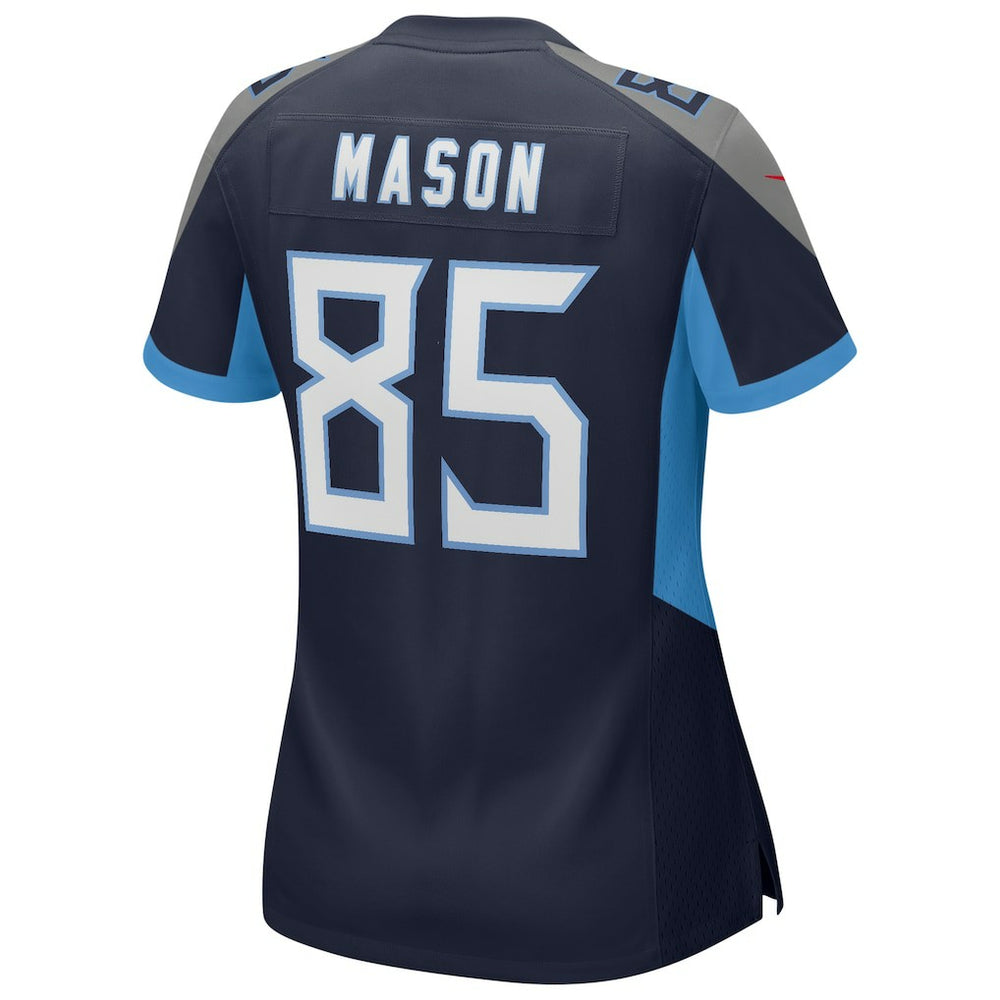 Derrick Mason Tennessee Titans Women's Game Retired Player Jersey - Navy - Nike