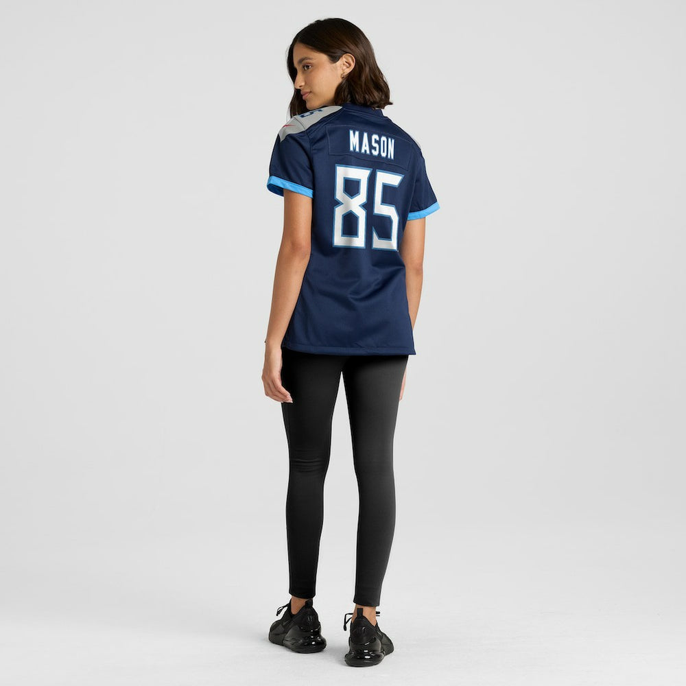 Derrick Mason Tennessee Titans Women's Game Retired Player Jersey - Navy - Nike