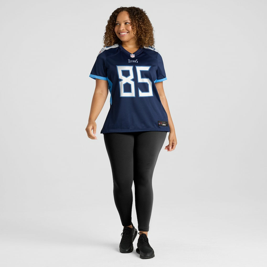 Derrick Mason Tennessee Titans Women's Game Retired Player Jersey - Navy - Nike