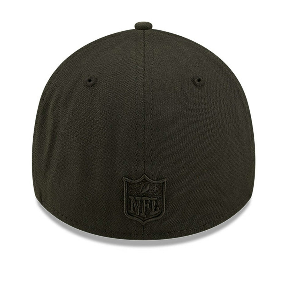 New York Jets New Era Black On Black 39THIRTY Flex Hat - NFL