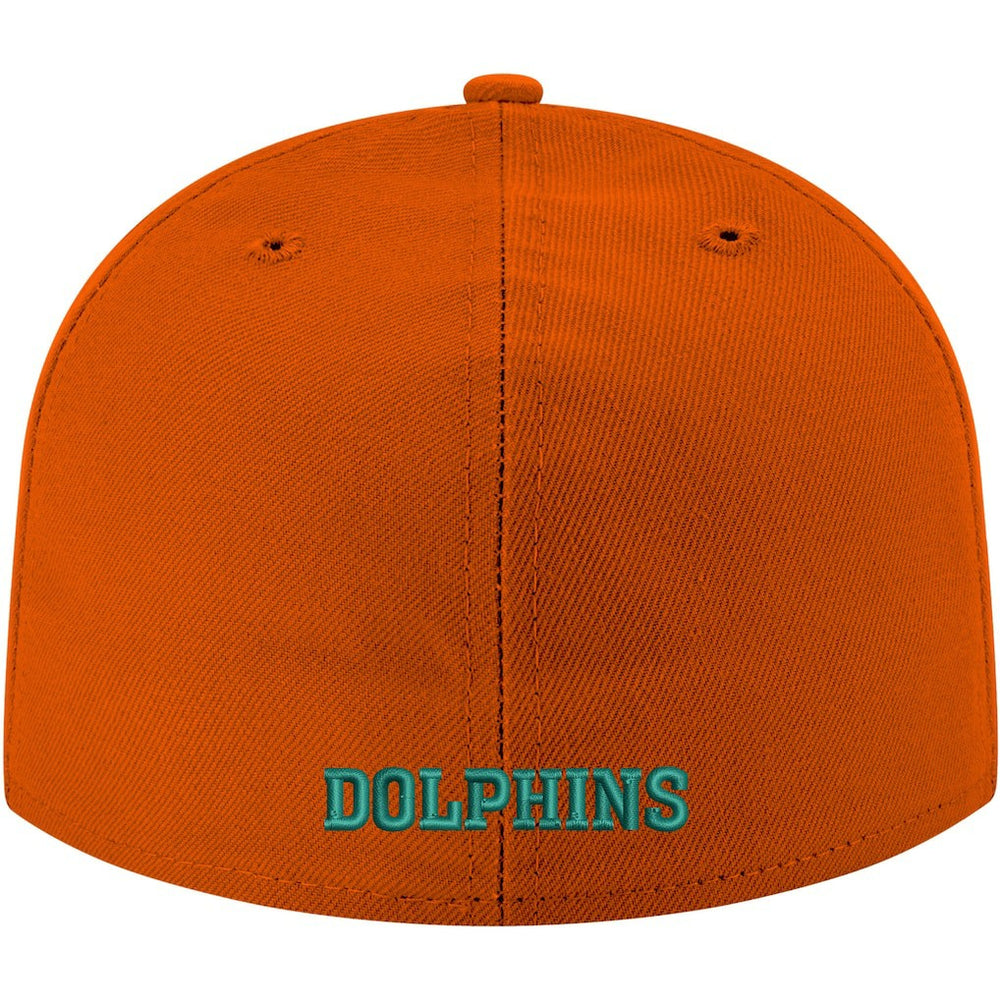 Miami Dolphins New Era Omaha Throwback 59FIFTY Fitted Hat - Orange - NFL