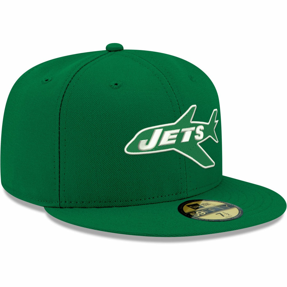 New York Jets New Era Omaha Throwback 59FIFTY Fitted Hat - Kelly Green - NFL