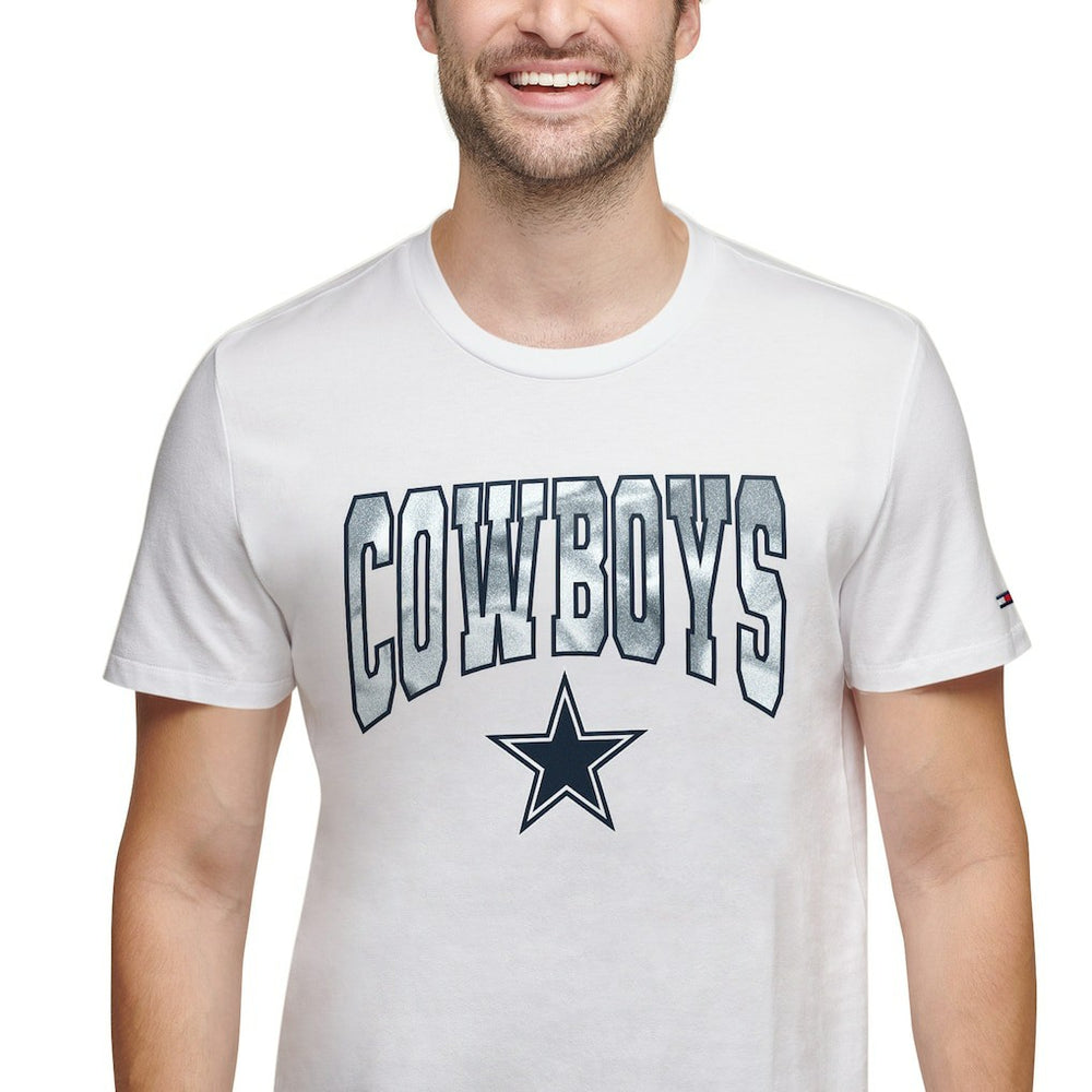 Dallas Cowboys Tommy Hilfiger Embroidered Patch T-Shirt - White - NFL