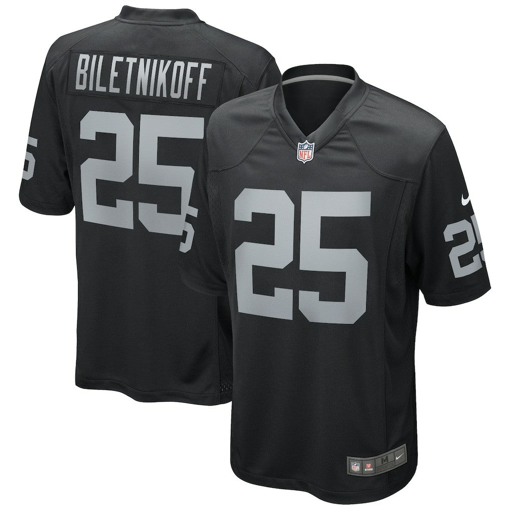 Fred Biletnikoff Las Vegas Raiders Game Retired Player Jersey - Black - Nike