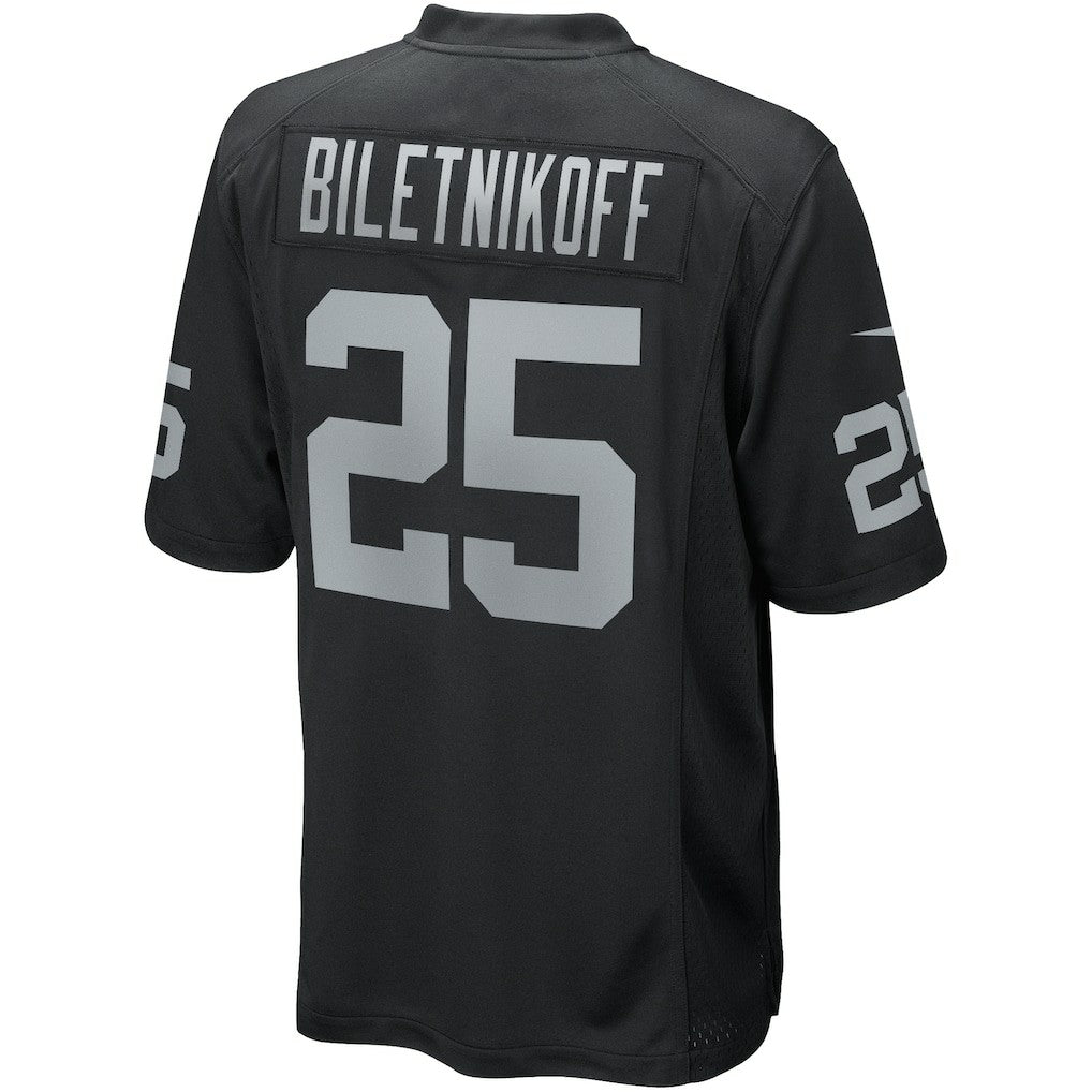 Fred Biletnikoff Las Vegas Raiders Game Retired Player Jersey - Black - Nike