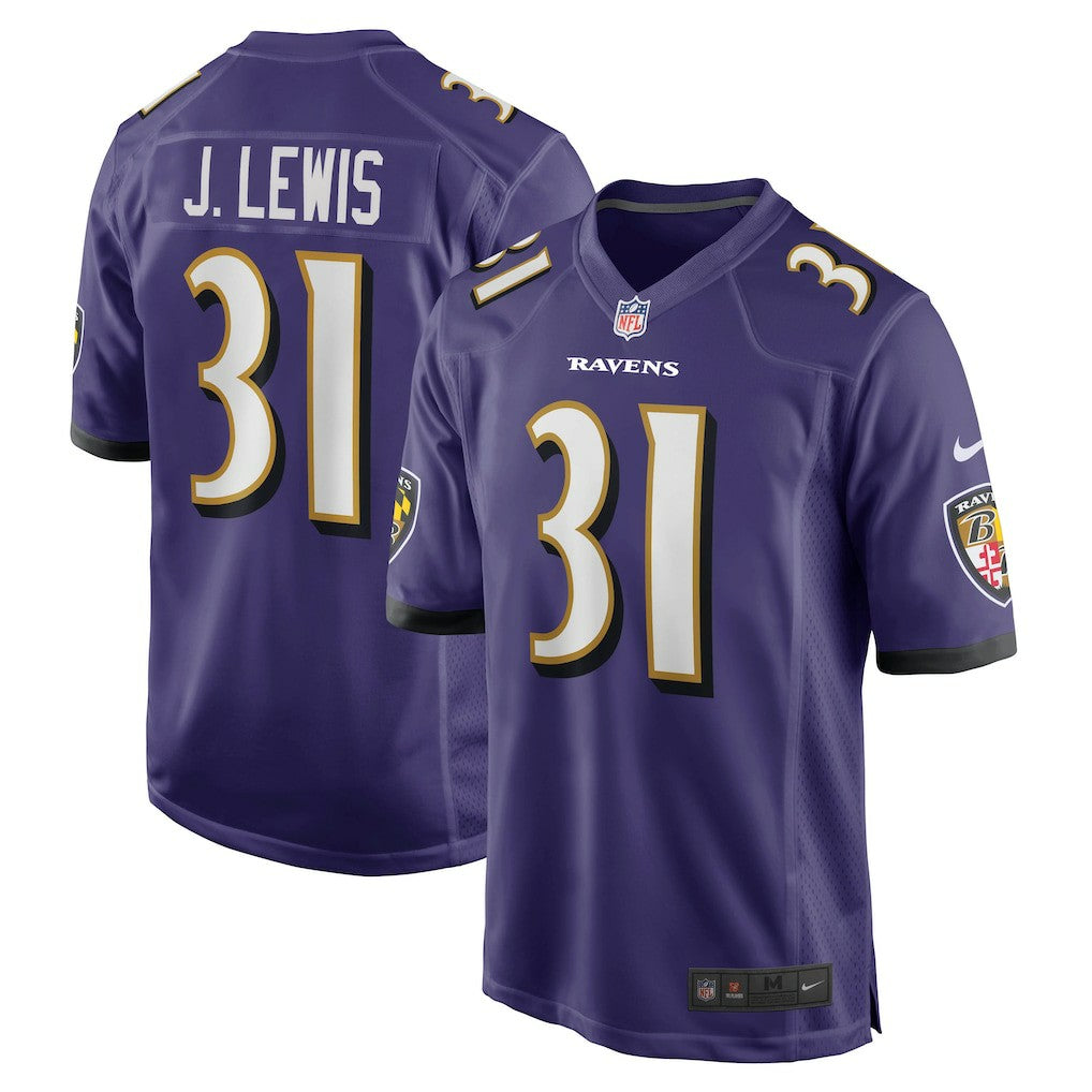 Jamal Lewis Baltimore Ravens Game Retired Player Jersey - Purple - Nike