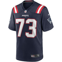John Hannah New England Patriots Game Retired Player Jersey - Navy - Nike
