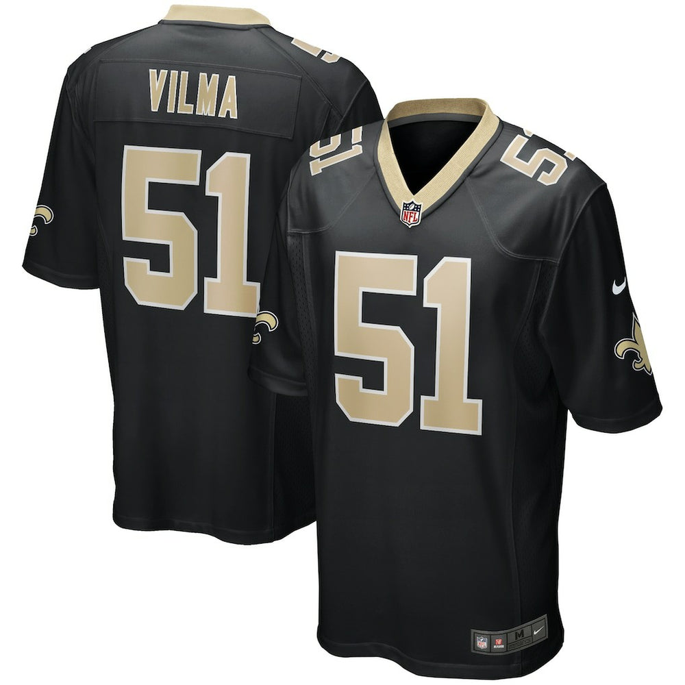Jonathan Vilma New Orleans Saints Game Retired Player Jersey - Black - Nike