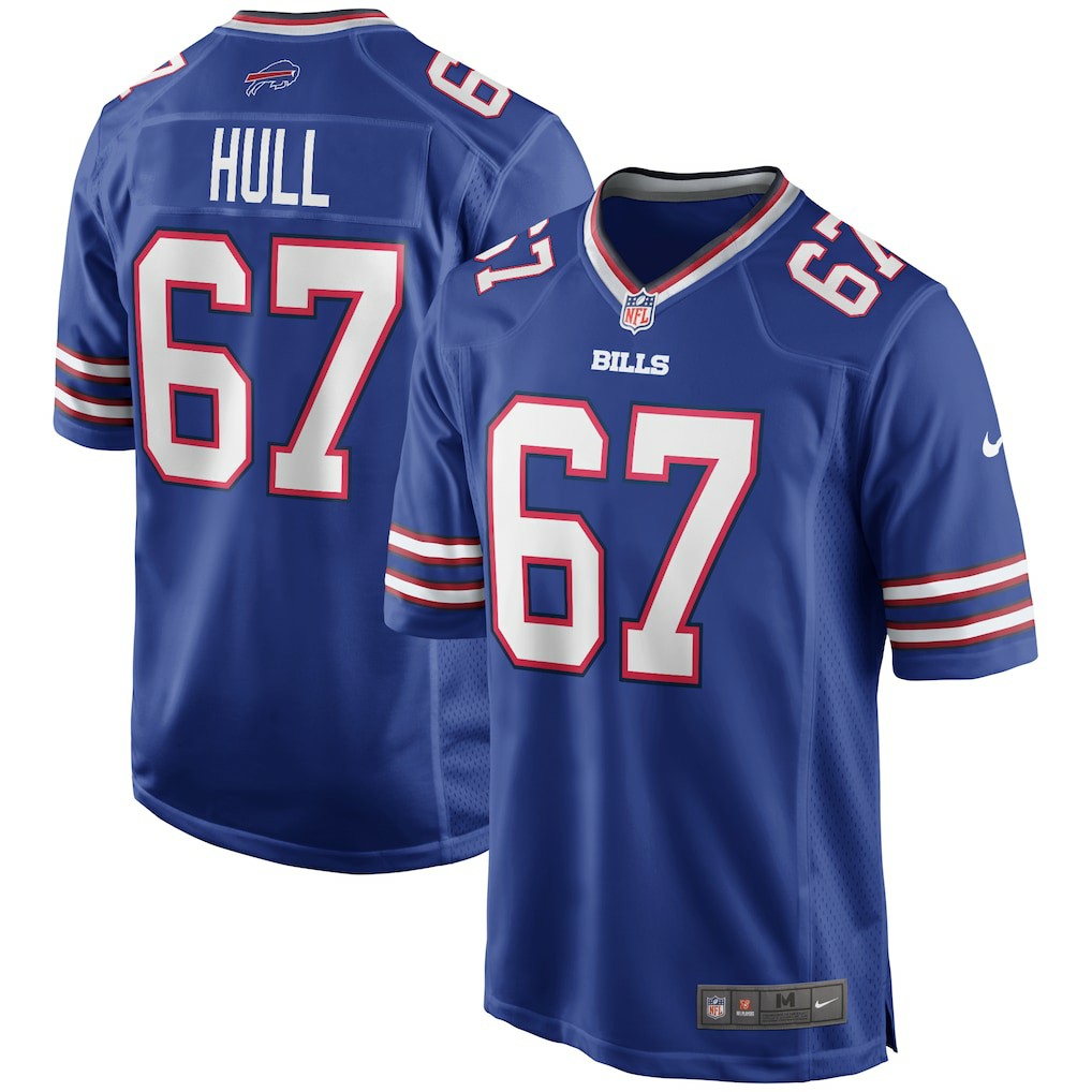 Kent Hull Buffalo Bills Game Retired Player Jersey - Royal - Nike