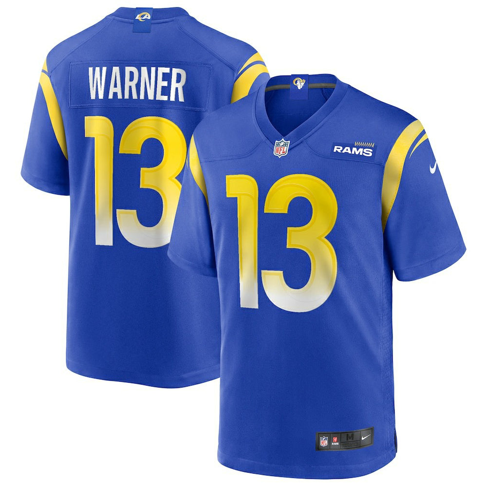 Kurt Warner Los Angeles Rams Game Retired Player Jersey - Royal - Nike