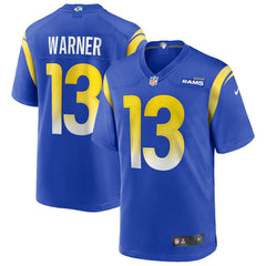 Kurt Warner Los Angeles Rams Game Retired Player Jersey - Royal - Nike