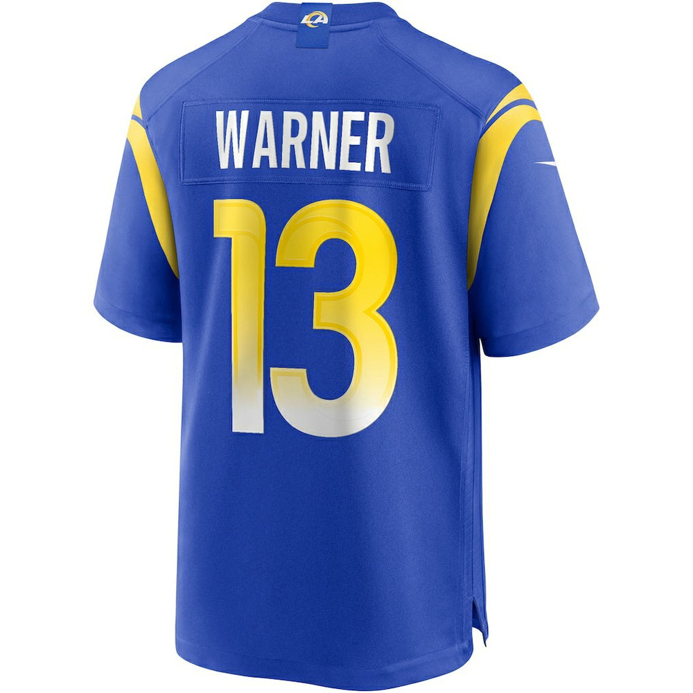 Kurt Warner Los Angeles Rams Game Retired Player Jersey - Royal - Nike
