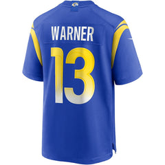Kurt Warner Los Angeles Rams Game Retired Player Jersey - Royal - Nike