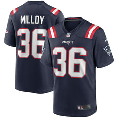 Lawyer Milloy New England Patriots Game Retired Player Jersey - Navy - Nike