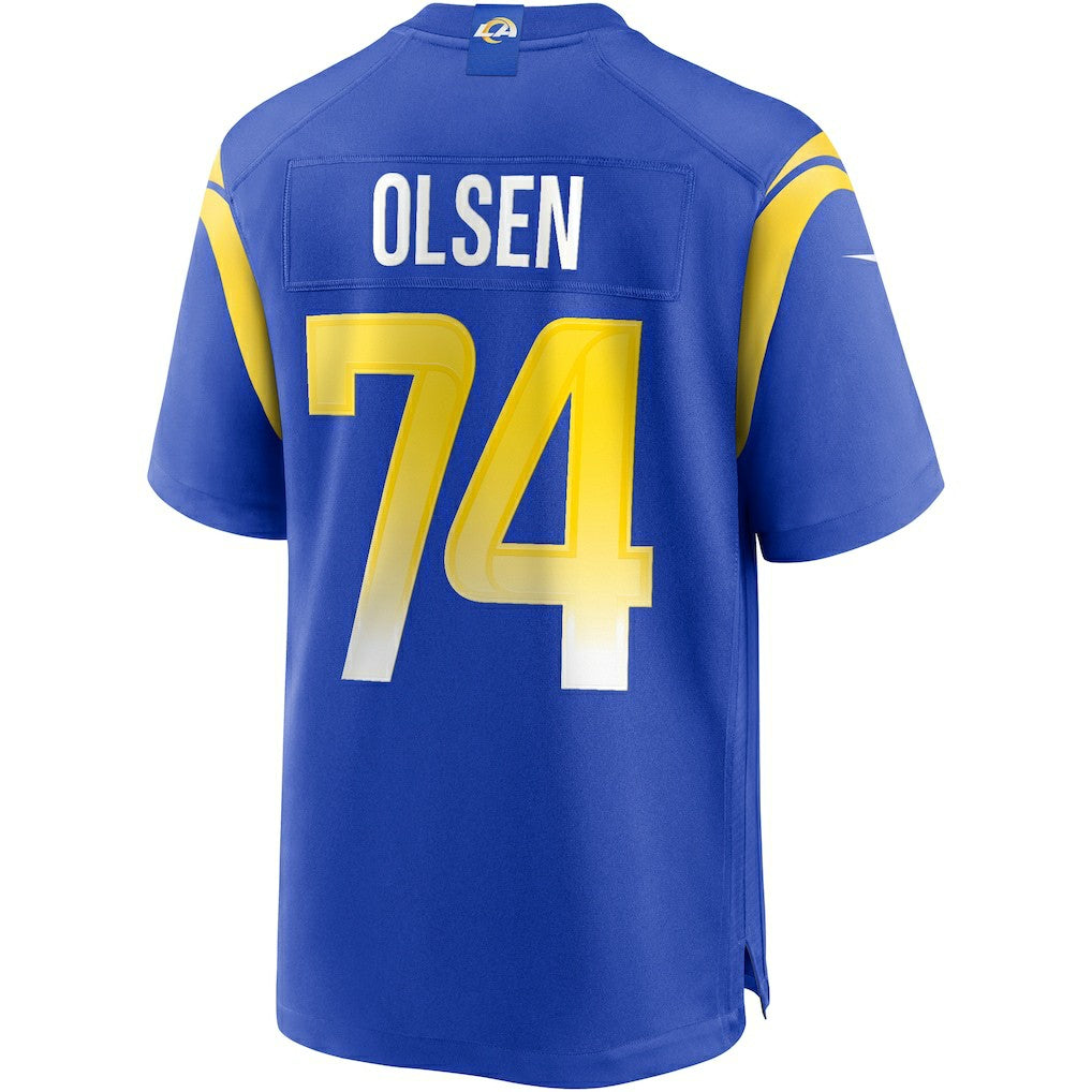 Merlin Olsen Los Angeles Rams Game Retired Player Jersey - Royal - Nike