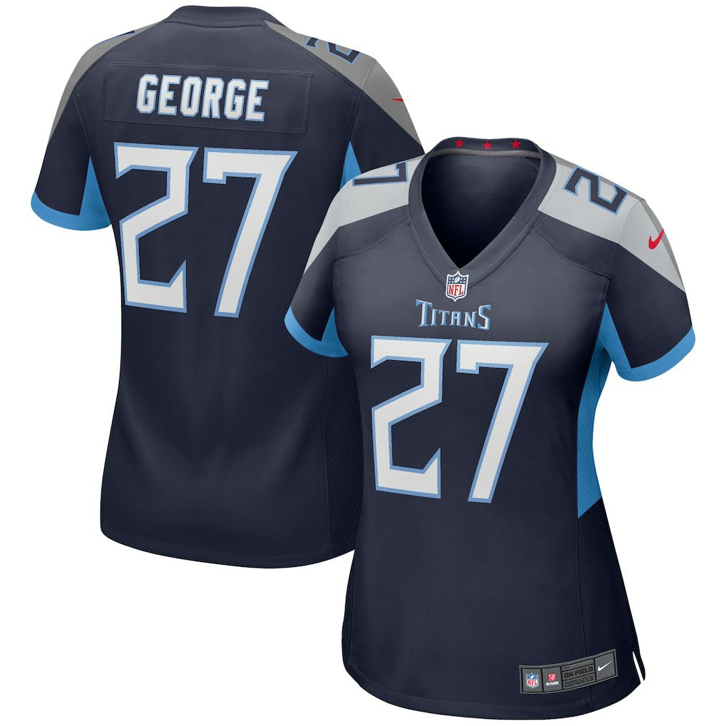 Eddie George Tennessee Titans Women's Game Retired Player Jersey - Navy - Nike