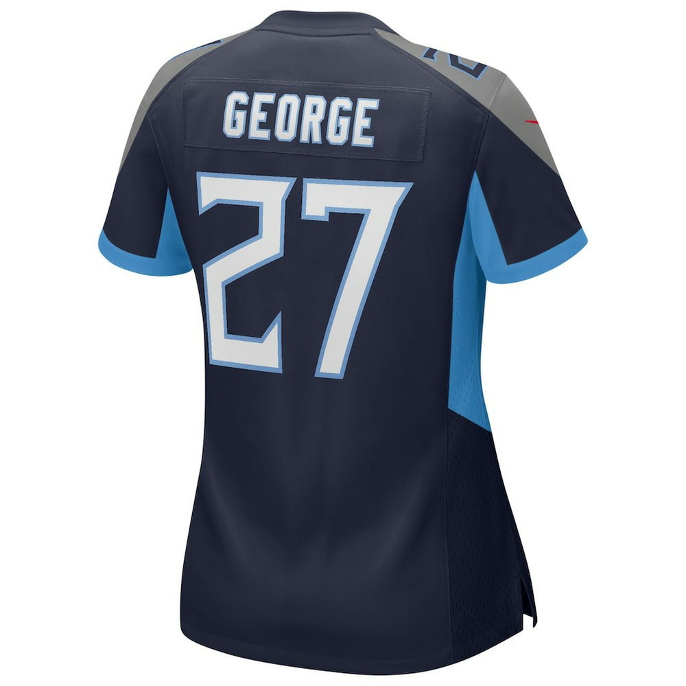 Eddie George Tennessee Titans Women's Game Retired Player Jersey - Navy - Nike