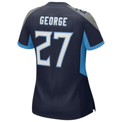 Eddie George Tennessee Titans Women's Game Retired Player Jersey - Navy - Nike