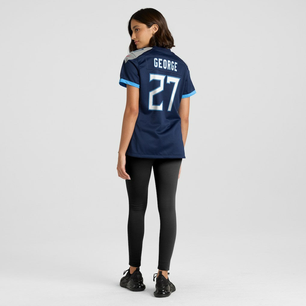 Eddie George Tennessee Titans Women's Game Retired Player Jersey - Navy - Nike