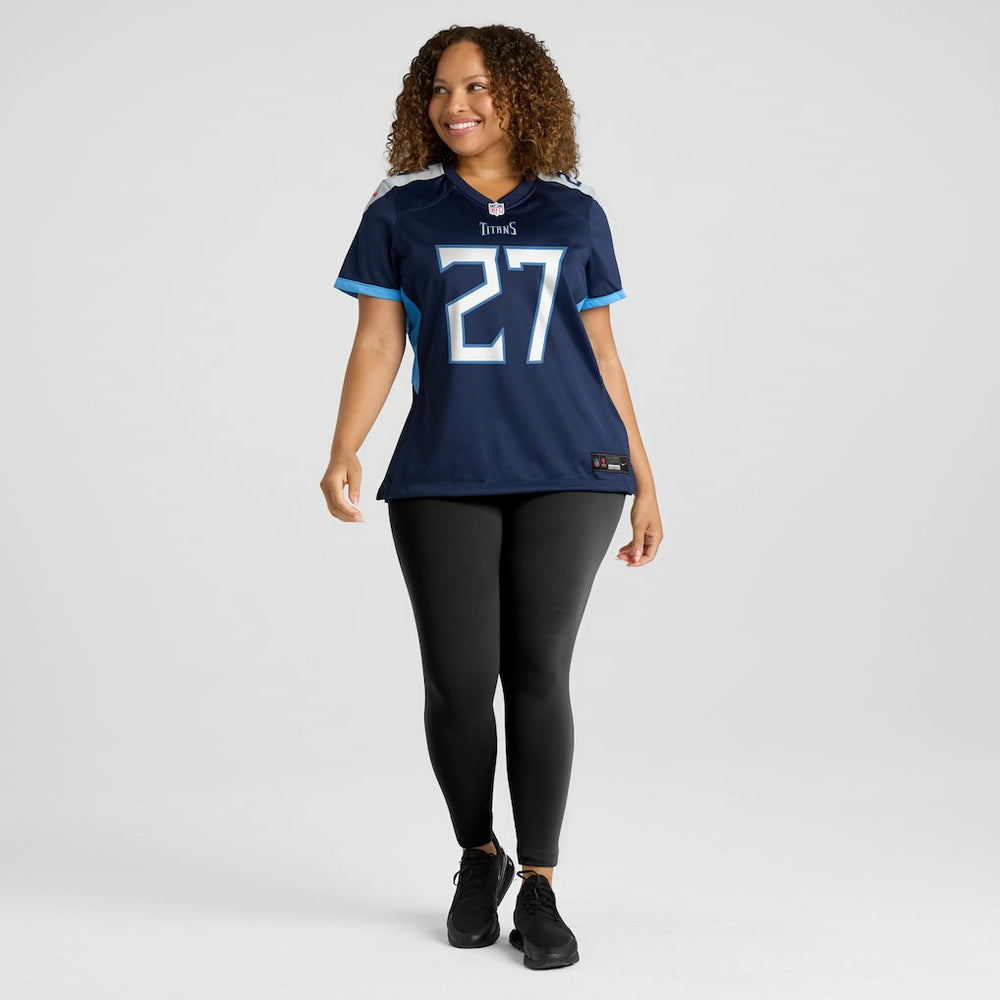 Eddie George Tennessee Titans Women's Game Retired Player Jersey - Navy - Nike