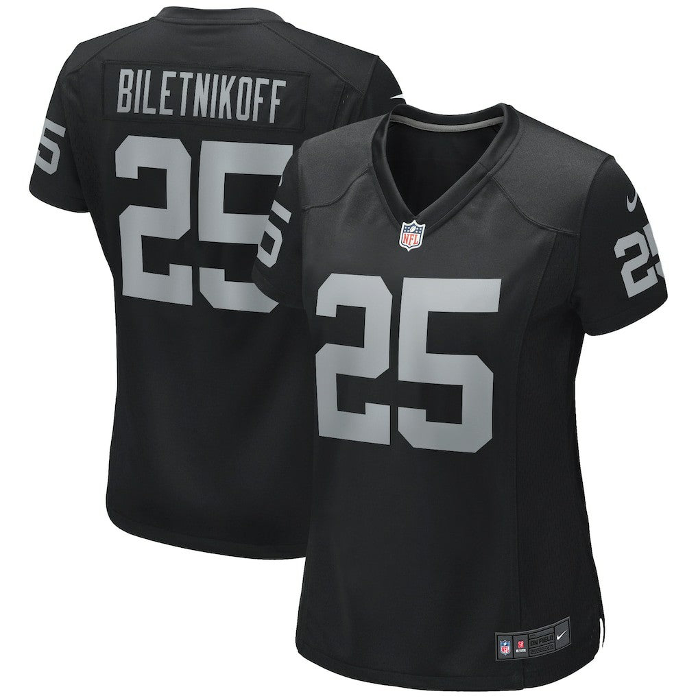 Fred Biletnikoff Las Vegas Raiders Women's Game Retired Player Jersey - Black - Nike